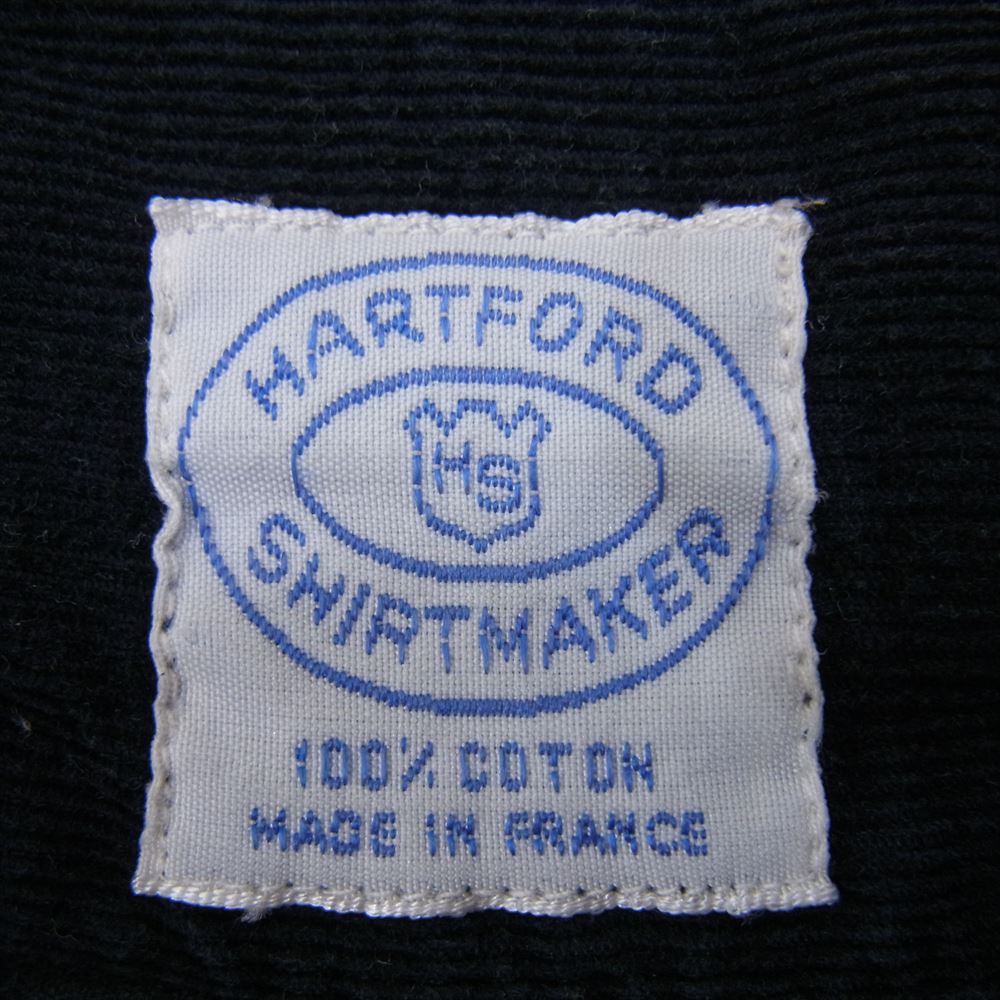ヴィンテージ Vintage ヴィンテージ HARTFORD ハートフォード 長袖 コーデュロイ ボタンダウン シャツ ネイビー系 40M【中古】