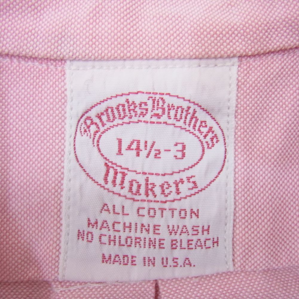 Brooks Brothers ブルックスブラザーズ Vintage ヴィンテージ 90’s 長袖 ボタンダウン 長袖 シャツ ピンク系 14 1/2【中古】