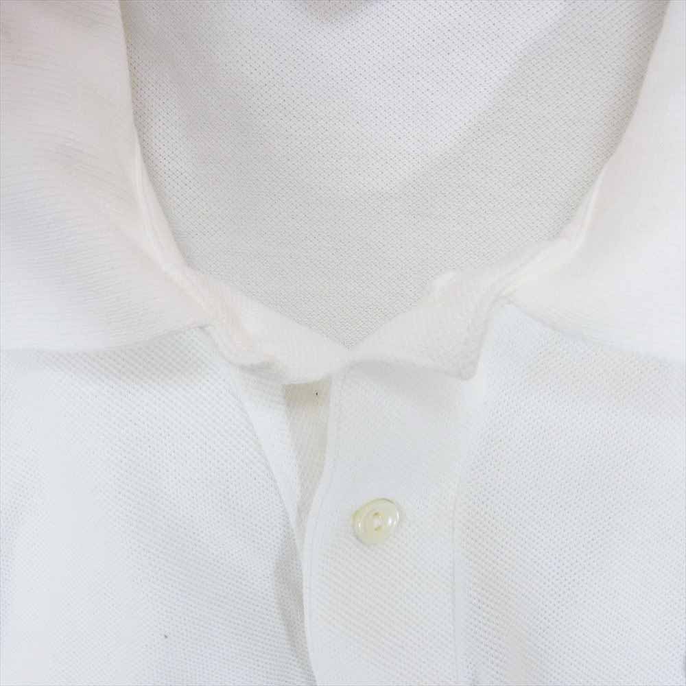 LACOSTE ラコステ Vintage ヴィンテージ 70’s 80’s フランス製 ロゴ刺繍 半袖 ポロシャツ ホワイト系 3【中古】