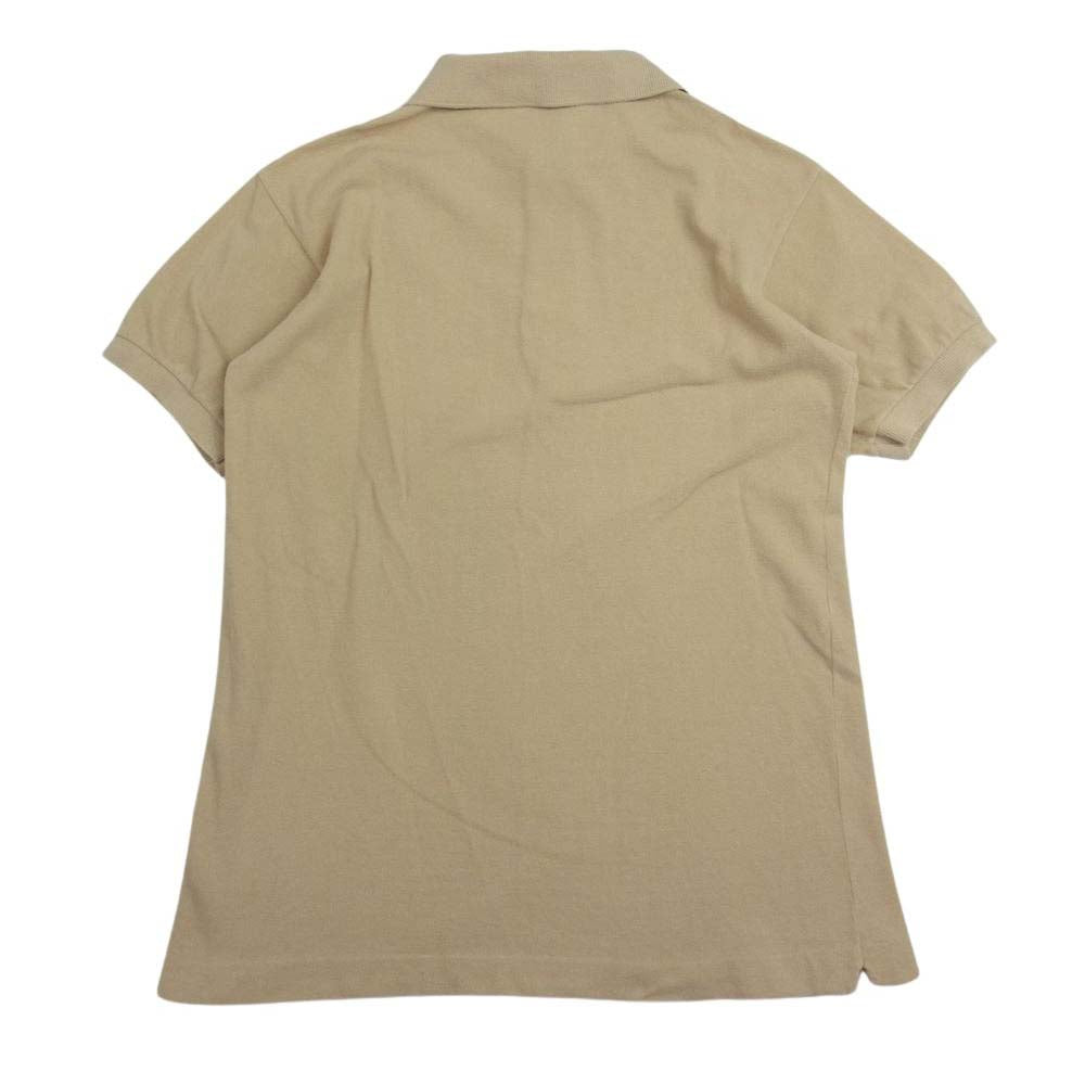 LACOSTE ラコステ Vintage ヴィンテージ 70’s フランス製 ロゴ刺繍 半袖 ポロシャツ ベージュ系 3【中古】