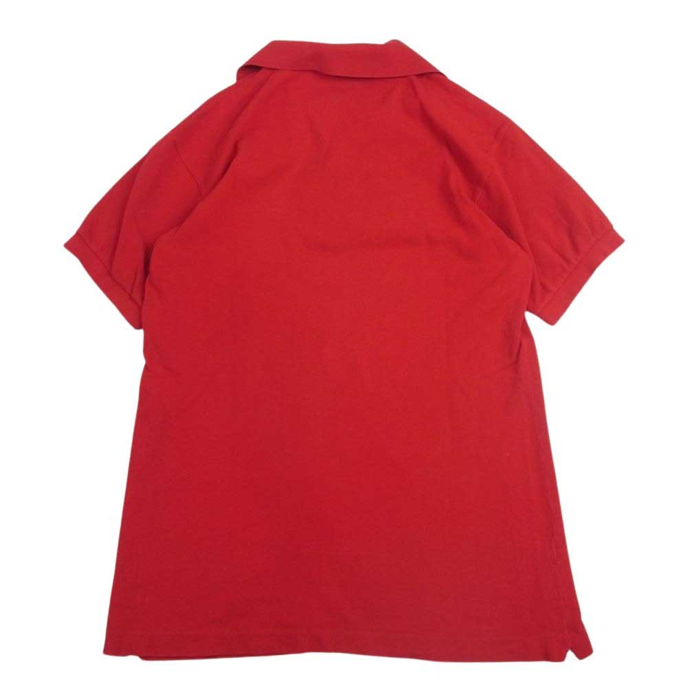 LACOSTE ラコステ Vintage ヴィンテージ 70’s 80’s フランス製 ロゴ刺繍 半袖 ポロシャツ レッド系 3【中古】