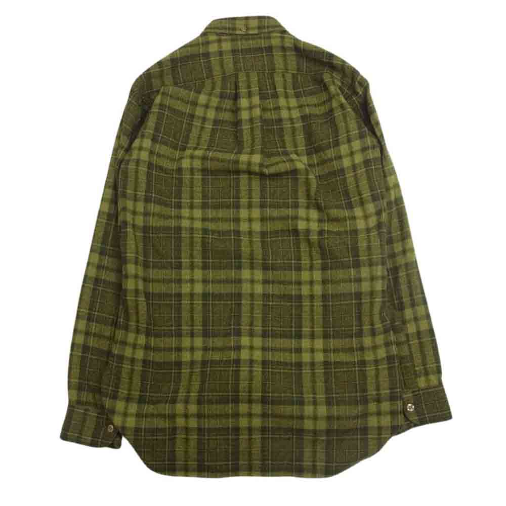 PENDLETON ペンドルトン 60’s 襟キルティング 長袖 ネル シャツ カーキ系 S【中古】