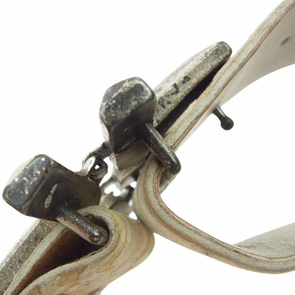 J.LINDEBERG ジェイリンドバーグ NR32L9028900 ビッグ バックル 型押し レザー ベルト ベージュ系【中古】