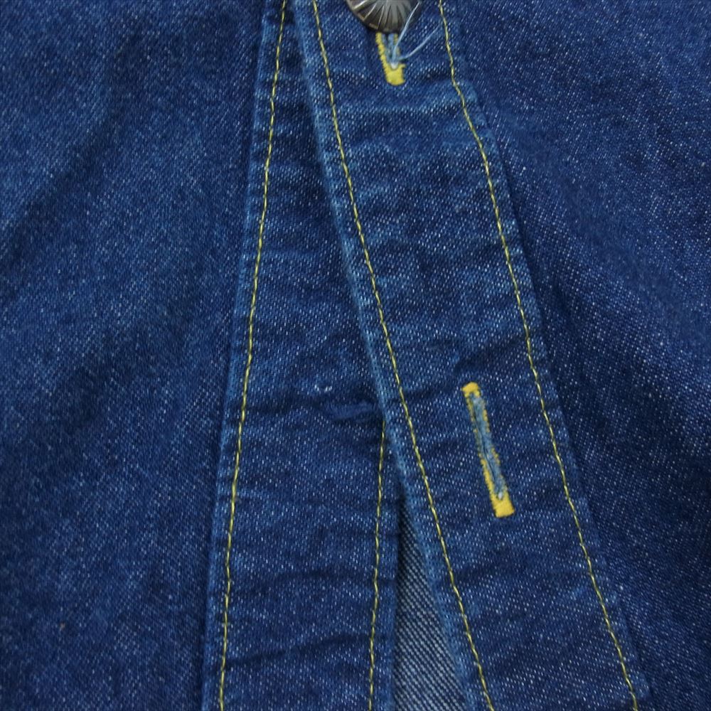 RockMount ロックマウント デニム ウェスタン 長袖 シャツ インディゴブルー系 S【中古】