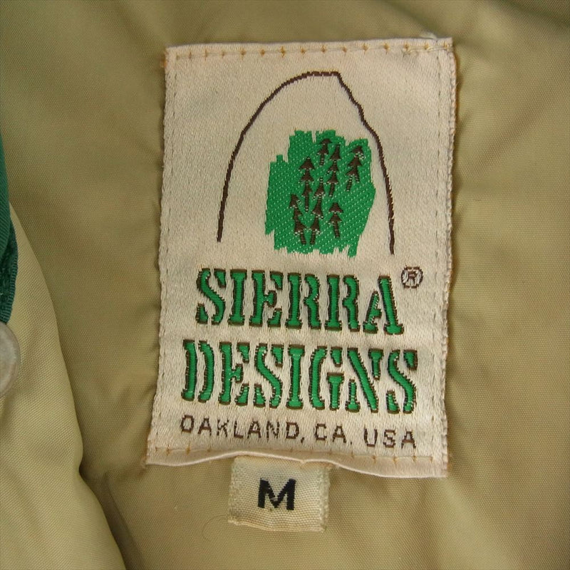 SIERRA DESIGNS シエラデザイン 70s USA製 ヴィンテージ 中綿 ジャケット グリーン系 M【中古】