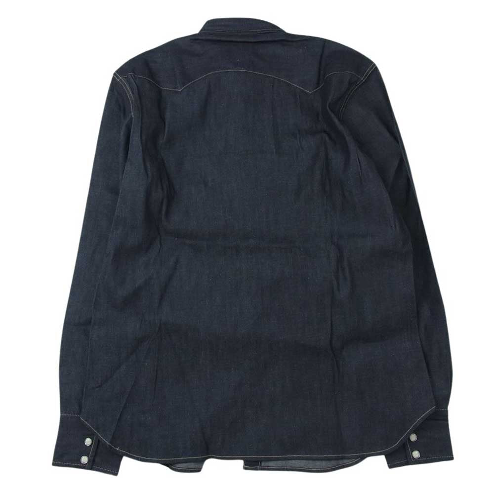 Levi's リーバイス VINTAGE CLOTHING アメリカ製 1955年モデル Sawtooth Denim Shirt デニム ウエスタン シャツ ネイビー系 S【中古】