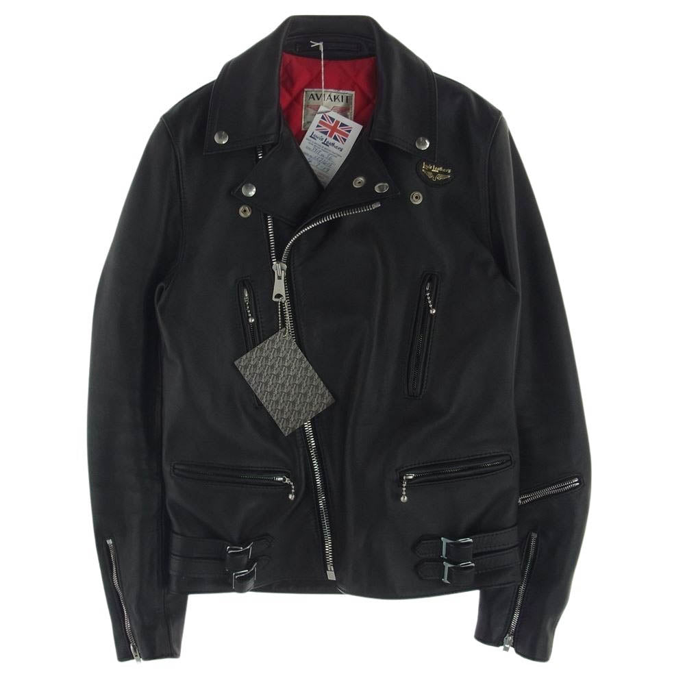 Lewis Leathers ルイスレザー 391T ライトニング カウハイド  レザー ライダース ジャケット ブラック系 36【美品】【中古】