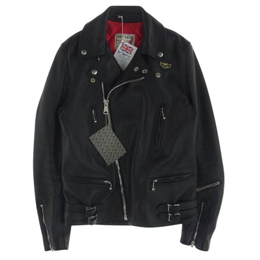 Lewis Leathers ルイスレザー 391T ライトニング カウハイド  レザー ライダース ジャケット ブラック系 36【美品】【中古】