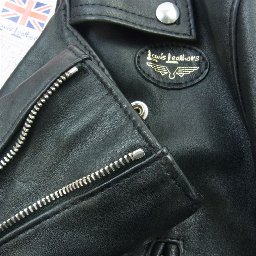 Lewis Leathers ルイスレザー 391T ライトニング カウハイド  レザー ライダース ジャケット ブラック系 36【美品】【中古】