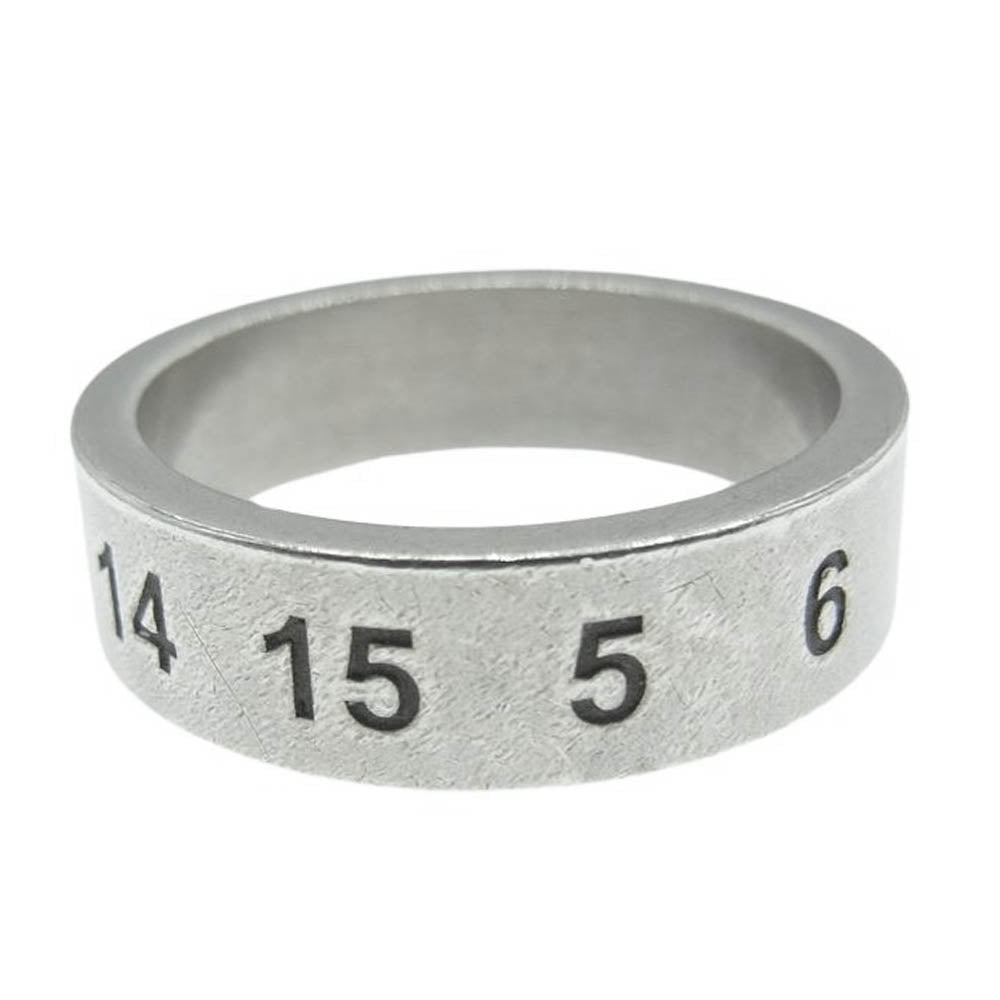 MAISON MARGIELA メゾンマルジェラ SI8UQ0003 SV0129 イタリア製 シルバー925 ナンバーロゴ リング シルバー系 21号【中古】
