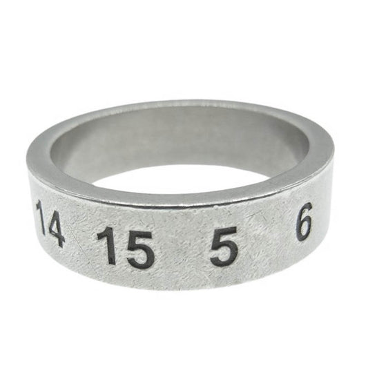 MAISON MARGIELA メゾンマルジェラ SI8UQ0003 SV0129 イタリア製 シルバー925 ナンバーロゴ リング シルバー系 21号【中古】