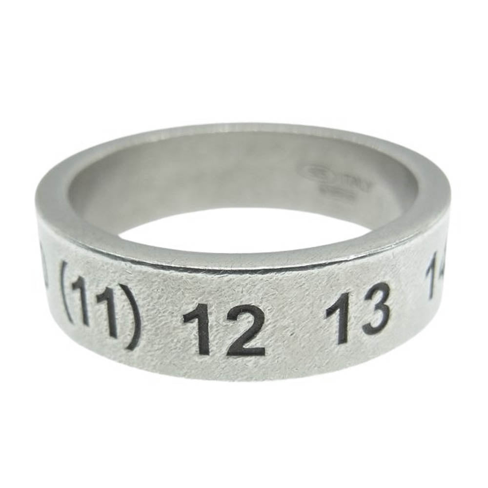 MAISON MARGIELA メゾンマルジェラ SI8UQ0003 SV0129 イタリア製 シルバー925 ナンバーロゴ リング シルバー系 21号【中古】
