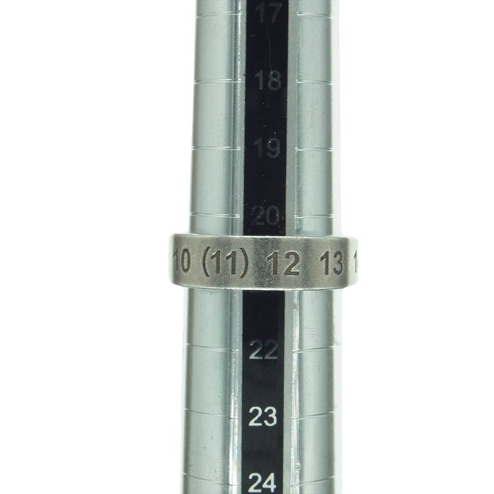 MAISON MARGIELA メゾンマルジェラ SI8UQ0003 SV0129 イタリア製 シルバー925 ナンバーロゴ リング シルバー系 21号【中古】