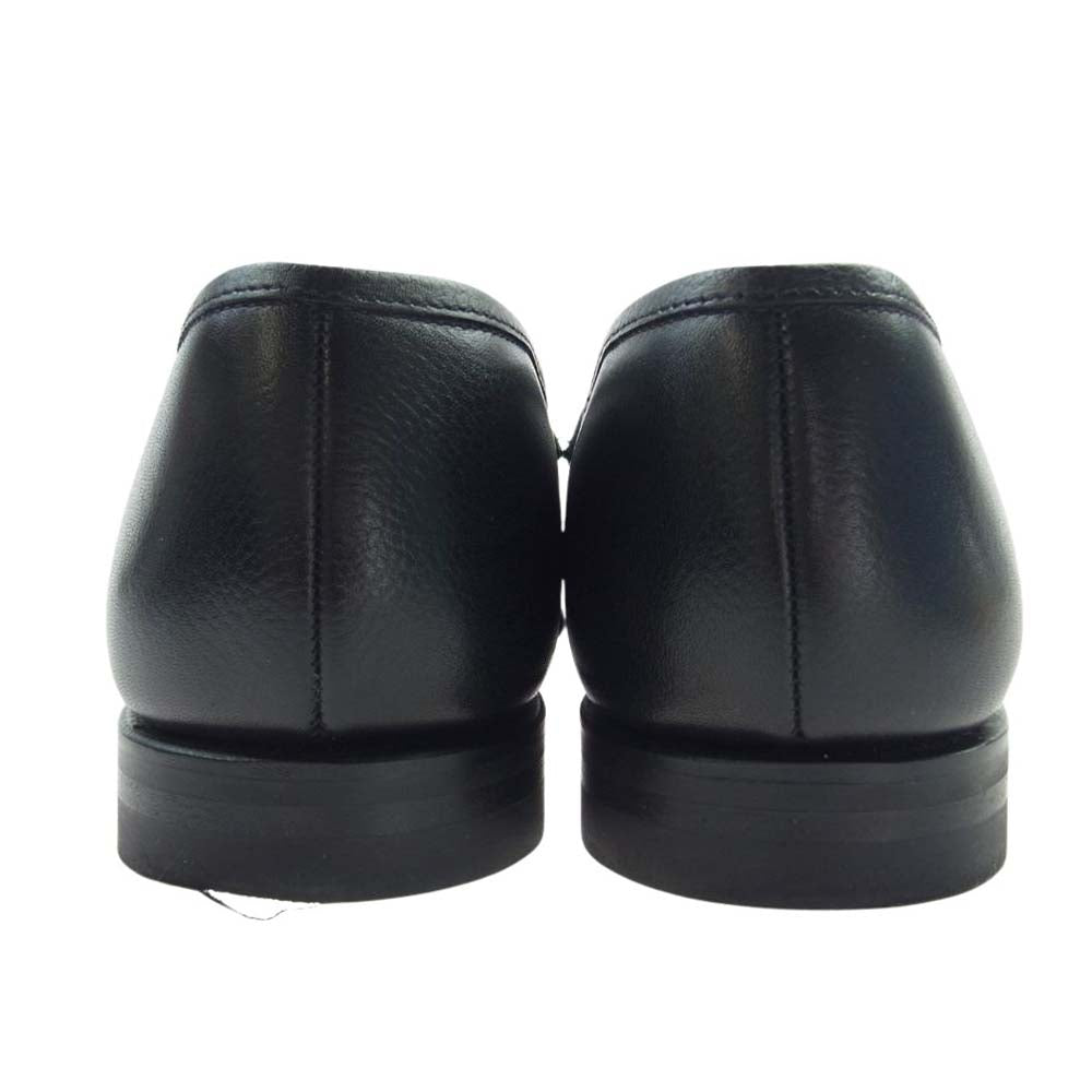 CROCKETT&JONES クロケットアンドジョーンズ 26224A-G21C1 BOSTON2 ボストン2 レザー シューズ ローファー ブラック系 7E【美品】【中古】
