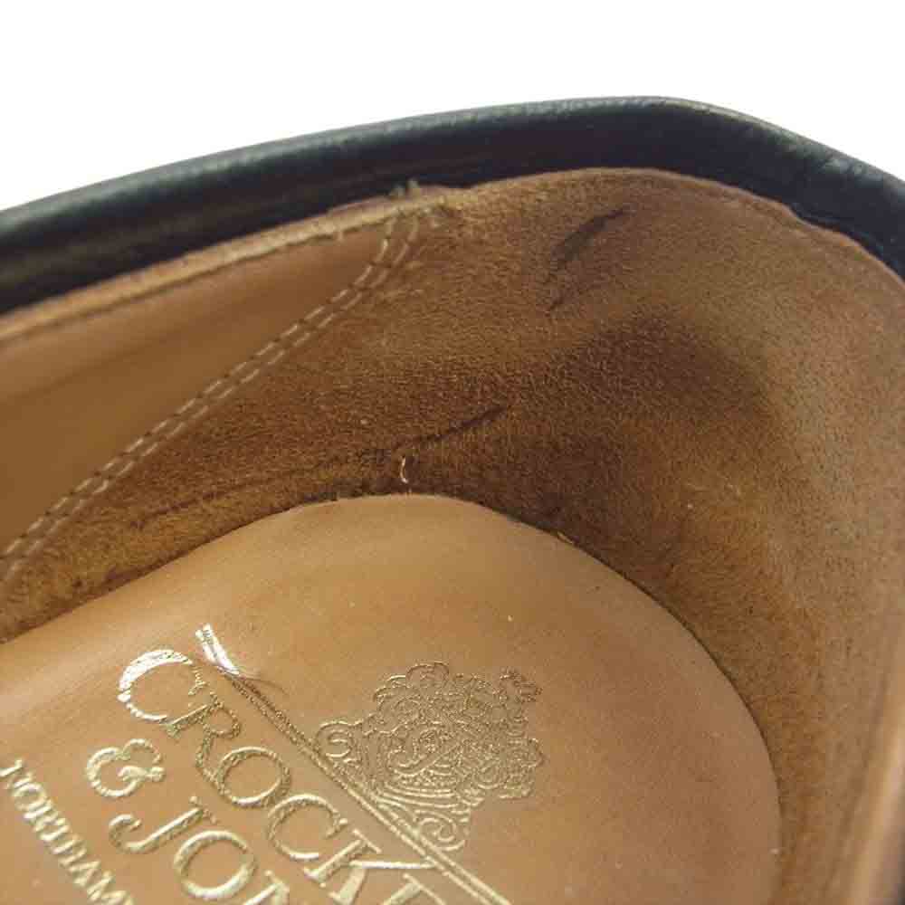 CROCKETT&JONES クロケットアンドジョーンズ 26224A-G21C1 BOSTON2 ボストン2 レザー シューズ ローファー ブラック系 7E【美品】【中古】
