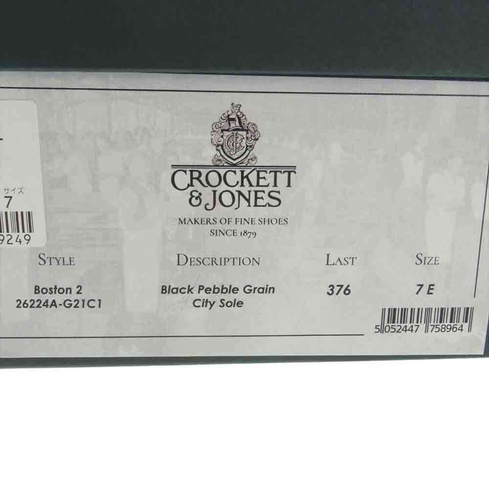 CROCKETT&JONES クロケットアンドジョーンズ 26224A-G21C1 BOSTON2 ボストン2 レザー シューズ ローファー ブラック系 7E【美品】【中古】