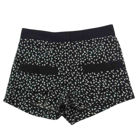 LOUIS VUITTON ルイ・ヴィトン RW121A F1PA21SOP 総柄 シルク ショーツ ショート パンツ ブラック系 36【中古】