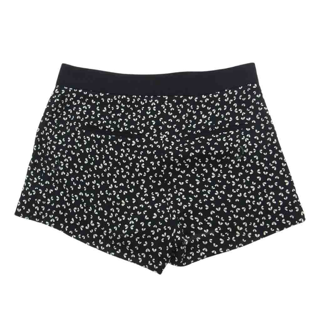 LOUIS VUITTON ルイ・ヴィトン RW121A F1PA21SOP 総柄 シルク ショーツ ショート パンツ ブラック系 36【中古】