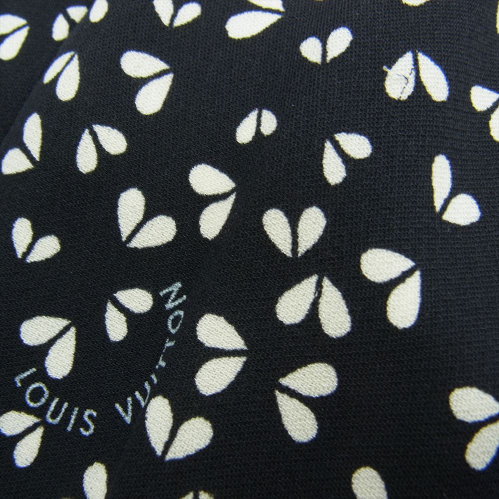 LOUIS VUITTON ルイ・ヴィトン RW121A F1PA21SOP 総柄 シルク ショーツ ショート パンツ ブラック系 36【中古】