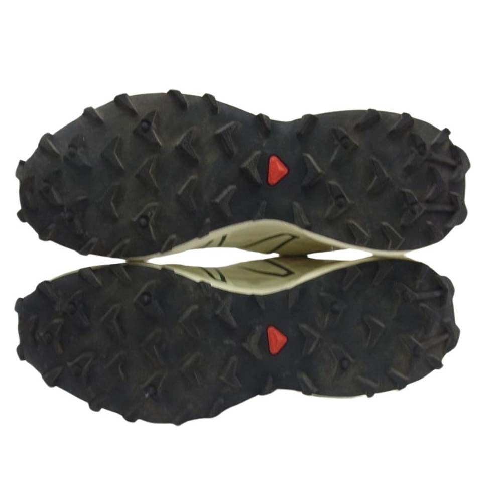 salomon サロモン 472840 SPEEDCROSS 3 スピードクロス スニーカー オフホワイト系 グリーン系 23.5cm【中古】
