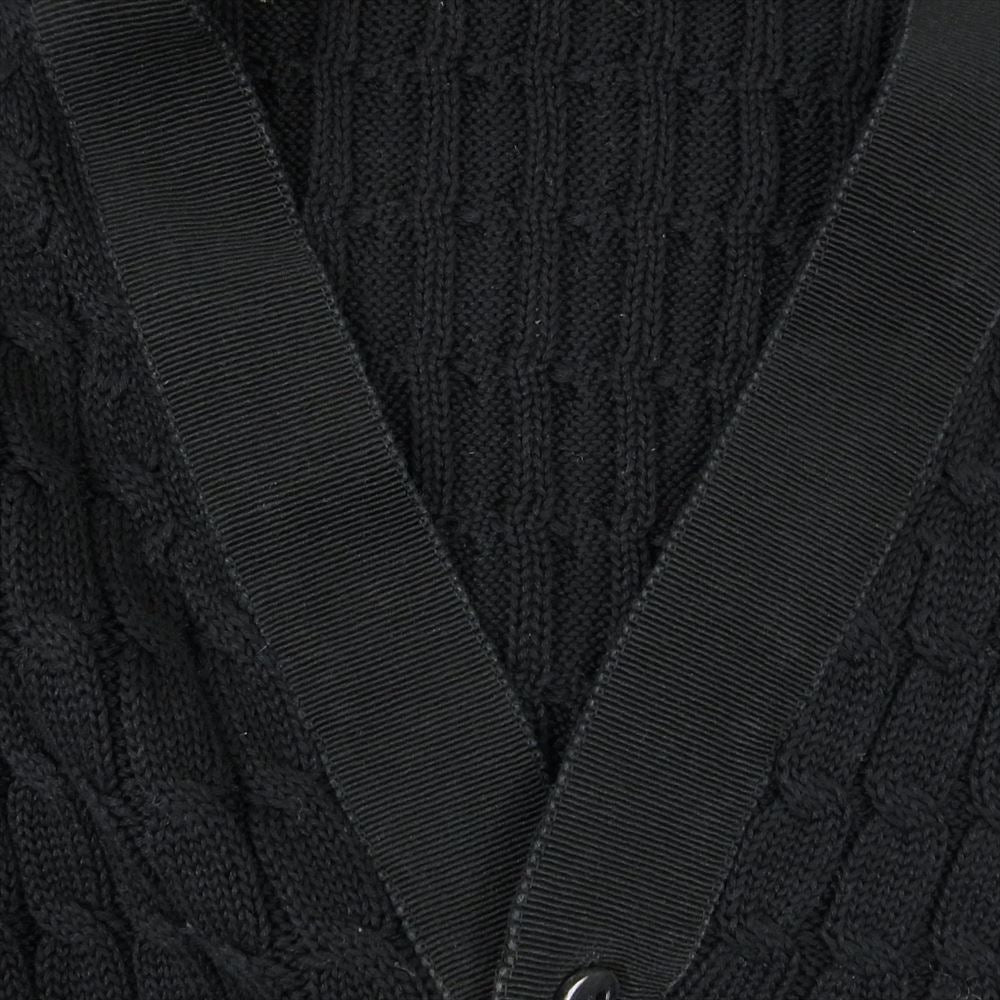 Salvatore Ferragamo サルヴァトーレフェラガモ コットン カーディガン ブラック系 M【中古】