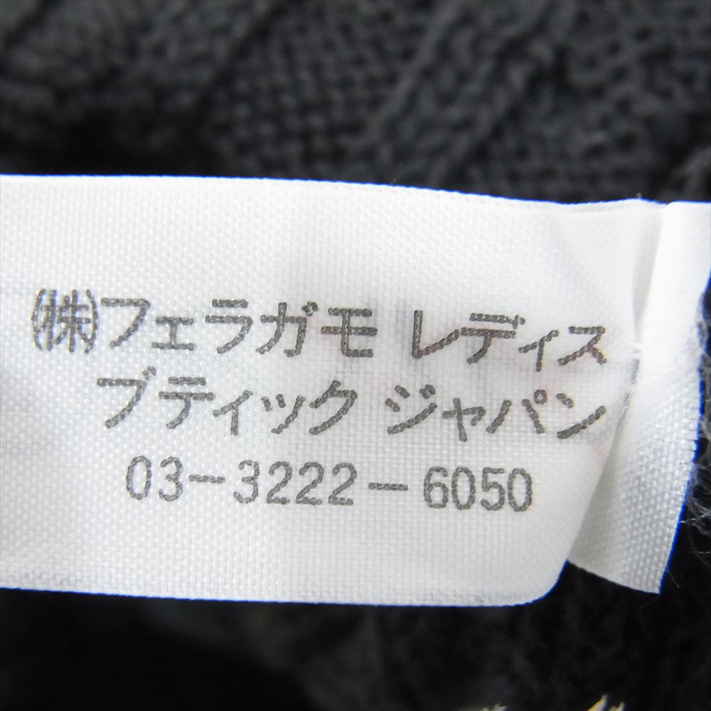Salvatore Ferragamo サルヴァトーレフェラガモ コットン カーディガン ブラック系 M【中古】