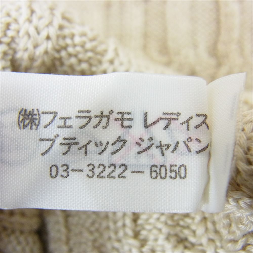 Salvatore Ferragamo サルヴァトーレフェラガモ コットン カーディガン ベージュ系 M【中古】