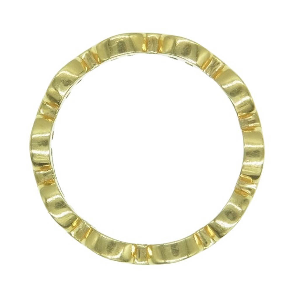 HOORSENBUHS ホーセンブース HB204-YG 購入証明書付属 K18 MICRO DAME III TRI-LINK マイクロ トライリンク リング  ゴールド系 8.5号【中古】