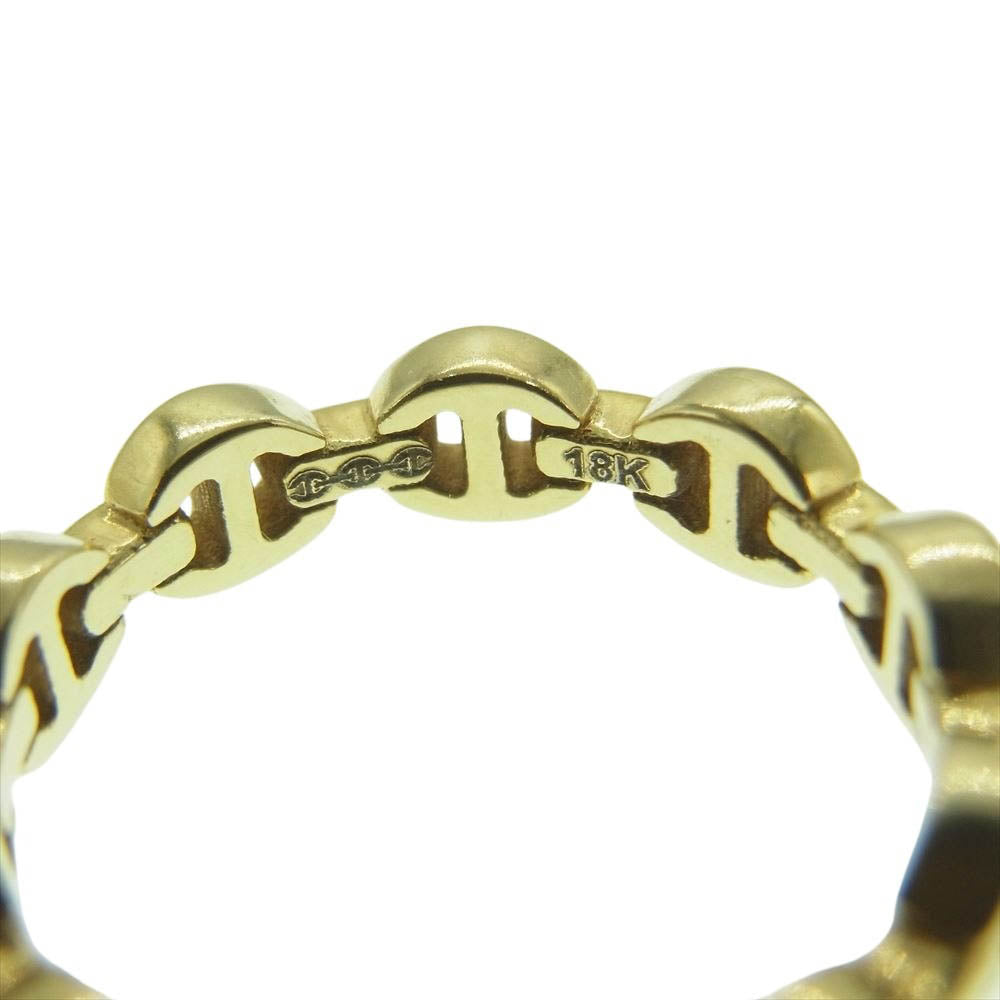 HOORSENBUHS ホーセンブース HB204-YG 購入証明書付属 K18 MICRO DAME III TRI-LINK マイクロ トライリンク リング  ゴールド系 8.5号【中古】