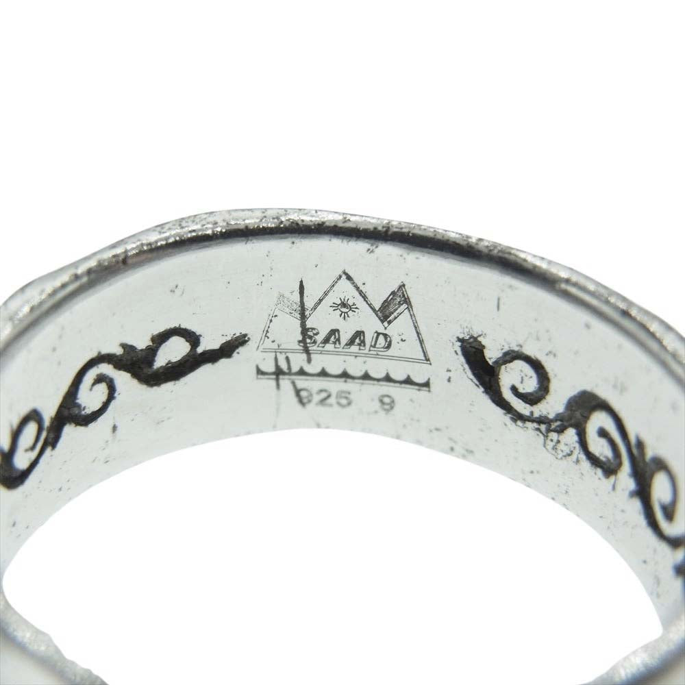 SAAD サード シルバー925 裏唐草 タタキ リング シルバー系【中古】