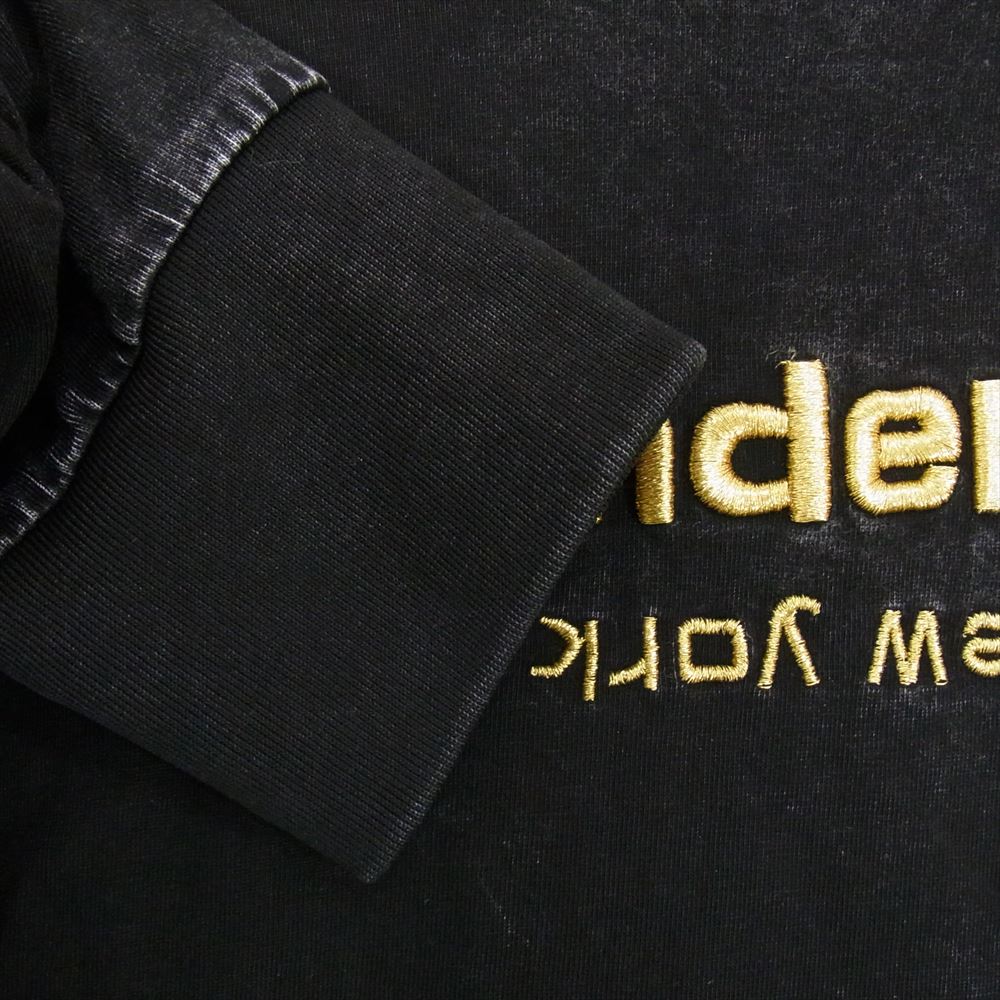 Alexander Wang アレキサンダーワン ピグメント加工 ロゴ刺繍 長袖 Tシャツ ブラック系 サイズ表記無【中古】