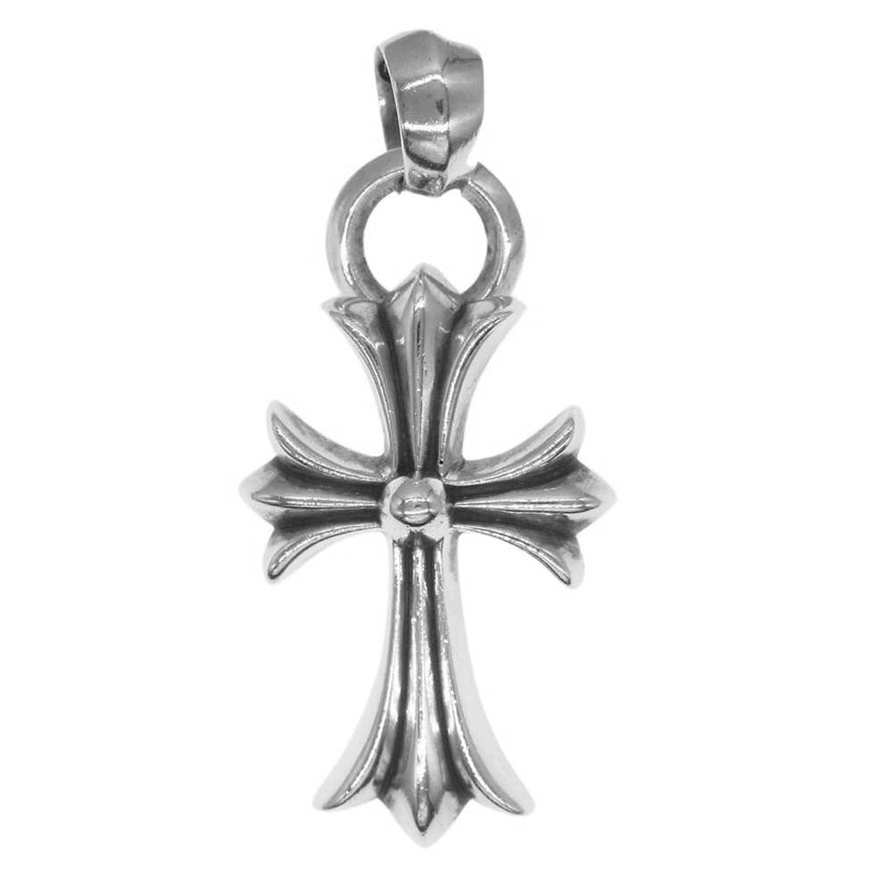 CHROME HEARTS クロムハーツ（原本無） CH CRS SML W BALE スモールCH クロス ベイル ペンダントトップ シルバー系【中古】