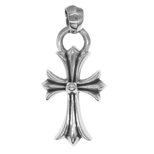 CHROME HEARTS クロムハーツ（原本無） CH CRS SML W BALE スモールCH クロス ベイル ペンダントトップ シルバー系【中古】