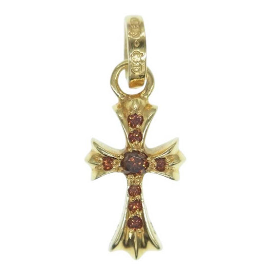 CHROME HEARTS クロムハーツ（原本無） 22K CRS BBYFAT P DMND A ベイビー ファット PAVE パヴェ アフター オレンジ ダイヤ カスタム チャーム ペンダントトップ ゴールド系【中古】