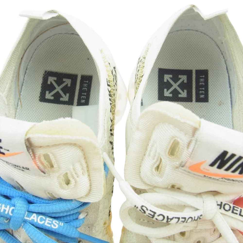 NIKE ナイキ AA3831-100 × Off-white Air Vapormax White オフホワイト エア ヴェイパーマックス ホワイト スニーカー オフホワイト系 26cm【中古】