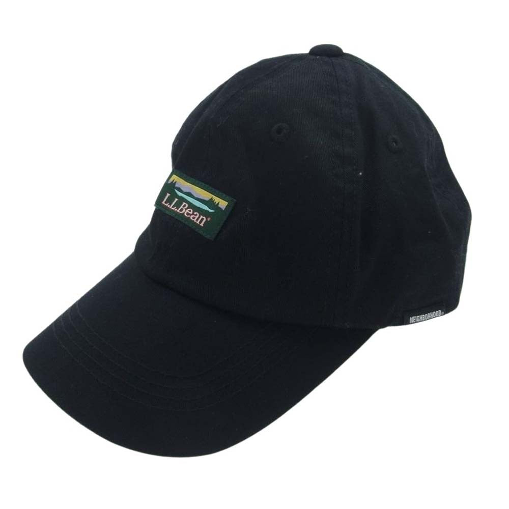NEIGHBORHOOD ネイバーフッド 22SS 221KMLBN-HT01 × L.L.Bean エルエルビーン LB C-CAP ロゴ キャップ 帽子 ブラック系 F【極上美品】【中古】