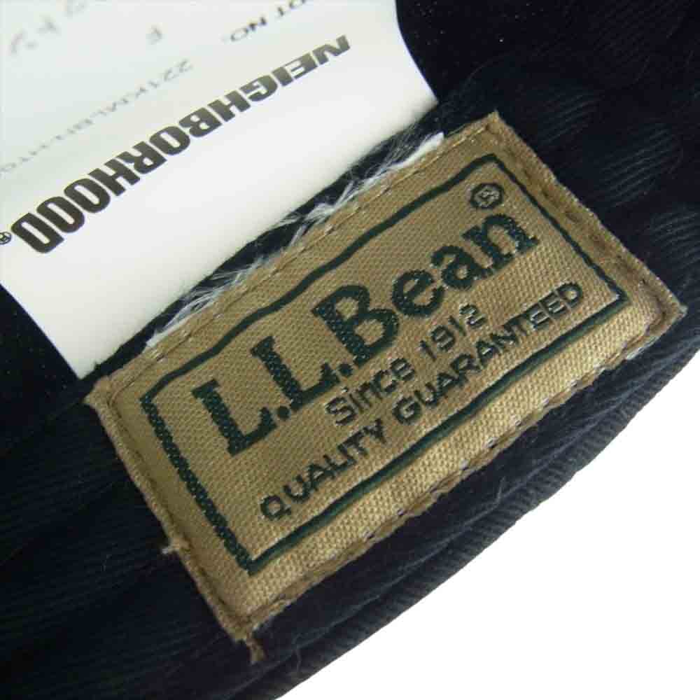 NEIGHBORHOOD ネイバーフッド 22SS 221KMLBN-HT01 × L.L.Bean エルエルビーン LB C-CAP ロゴ キャップ 帽子 ブラック系 F【極上美品】【中古】