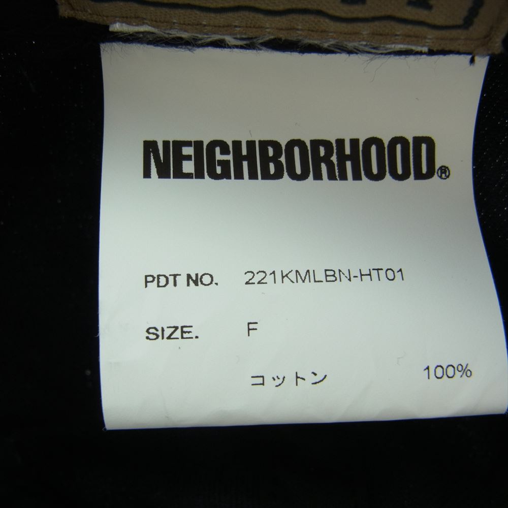 NEIGHBORHOOD ネイバーフッド 22SS 221KMLBN-HT01 × L.L.Bean エルエルビーン LB C-CAP ロゴ キャップ 帽子 ブラック系 F【極上美品】【中古】