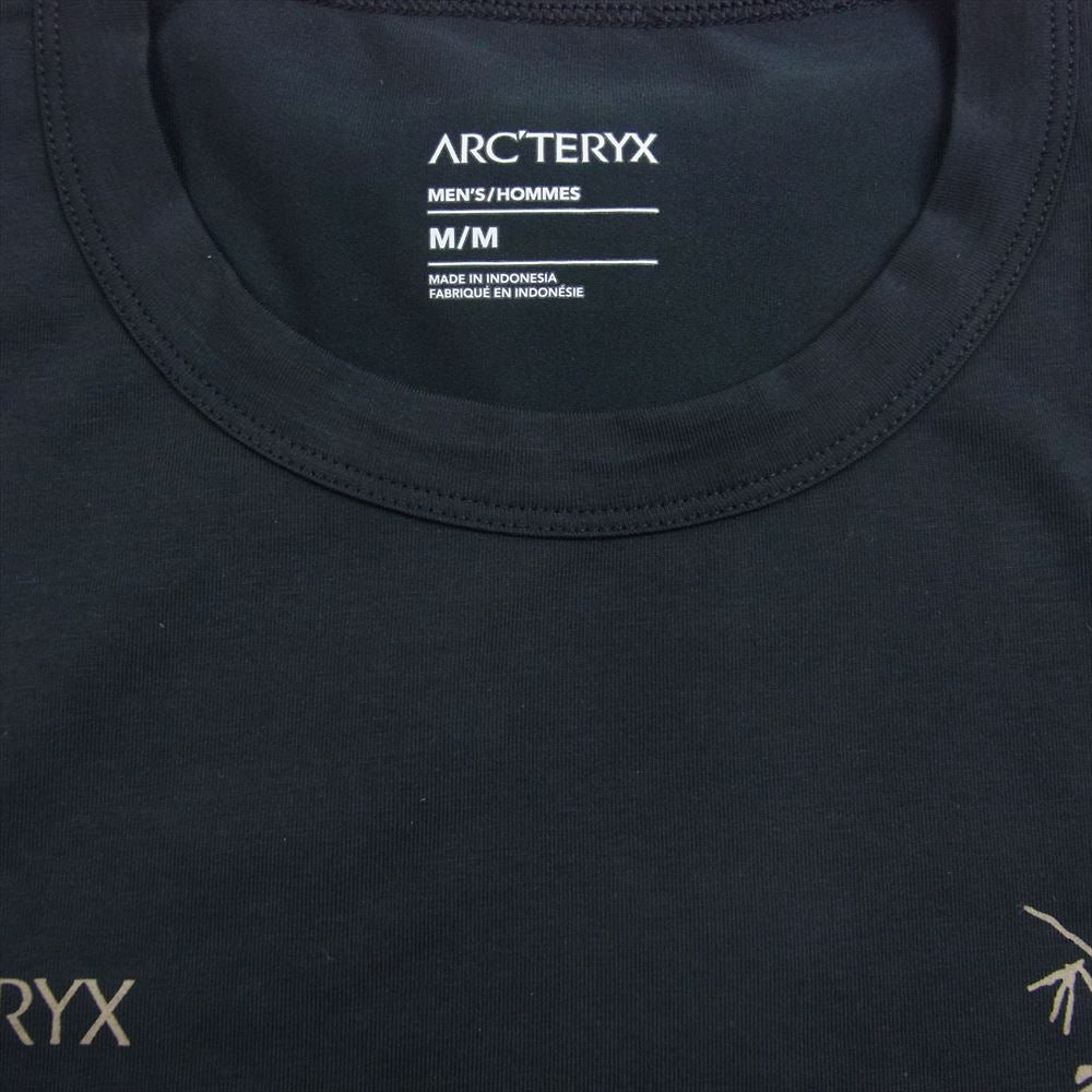ARC'TERYX アークテリクス 314135 Captive Split SS T-Shirt ロゴ プリント 半袖 Tシャツ ブラック系 M【極上美品】【中古】