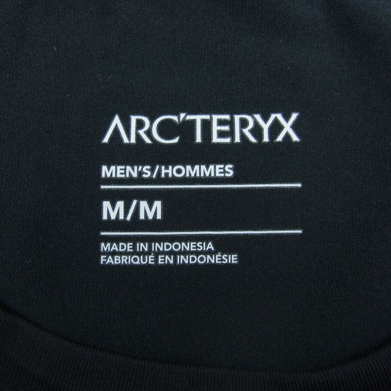 ARC'TERYX アークテリクス 314135 Captive Split SS T-Shirt ロゴ プリント 半袖 Tシャツ ブラック系 M【極上美品】【中古】