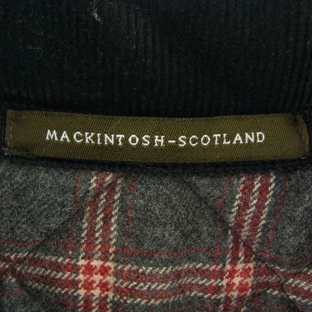 Mackintosh マッキントッシュ 国内正規品 英国製 Loro Piana ロロピアーナ 裏地カシミヤ混ウール キルティング ジャケット ブラック系 38【中古】