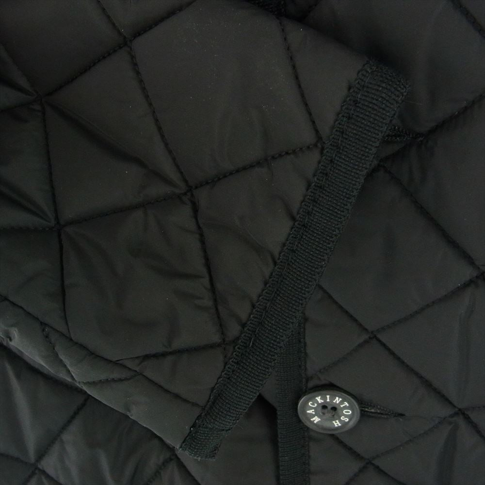 Mackintosh マッキントッシュ 国内正規品 英国製 Loro Piana ロロピアーナ 裏地カシミヤ混ウール キルティング ジャケット ブラック系 38【中古】