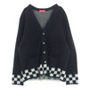 Supreme シュプリーム 21SS Brushed Checkerboard Cardigan ブラッシュド チェッカーボード カーディガン ブラック系 M【中古】