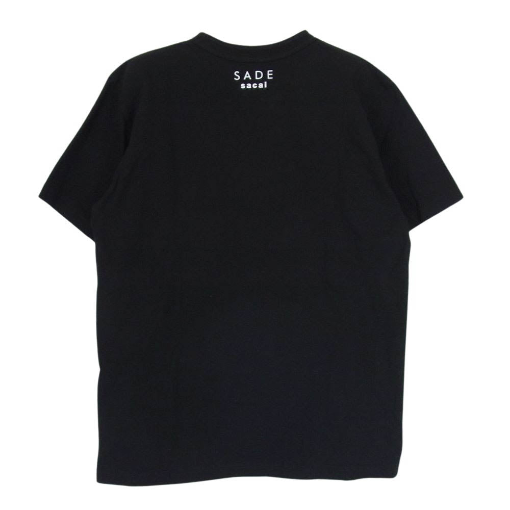 Sacai サカイ 21SS 21-0227S SADE T-Shirt シャーデー フォト プリント 半袖 Tシャツ ブラック系 2【中古】