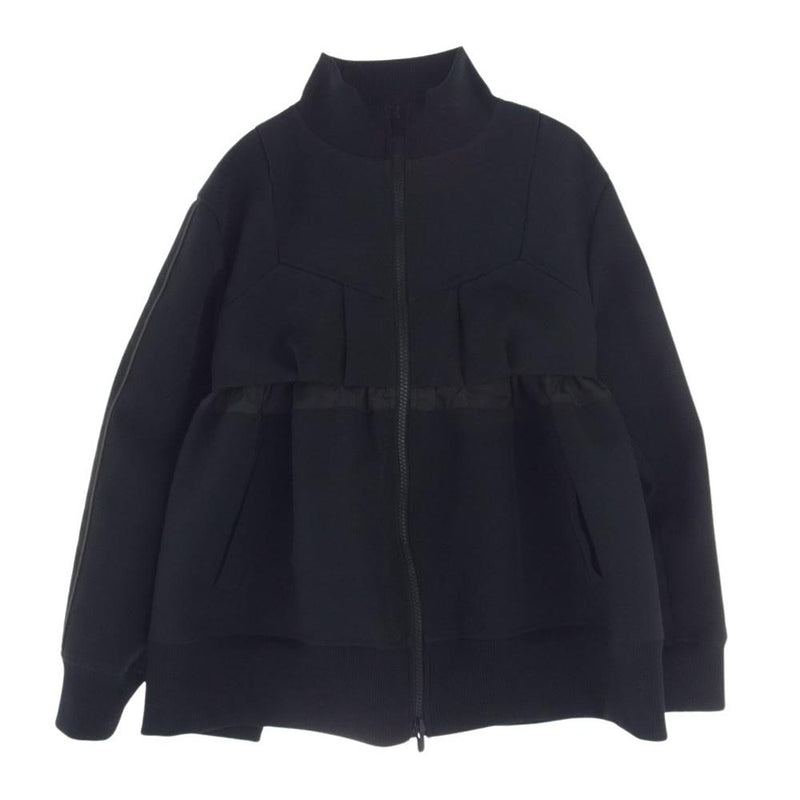 Sacai サカイ 22AW 22-06182 Technical Jersey Zip Up Blouson テクニカル ジャージー ジップアップ  ブルゾン ジャケット ブラック系 2【美品】【中古】