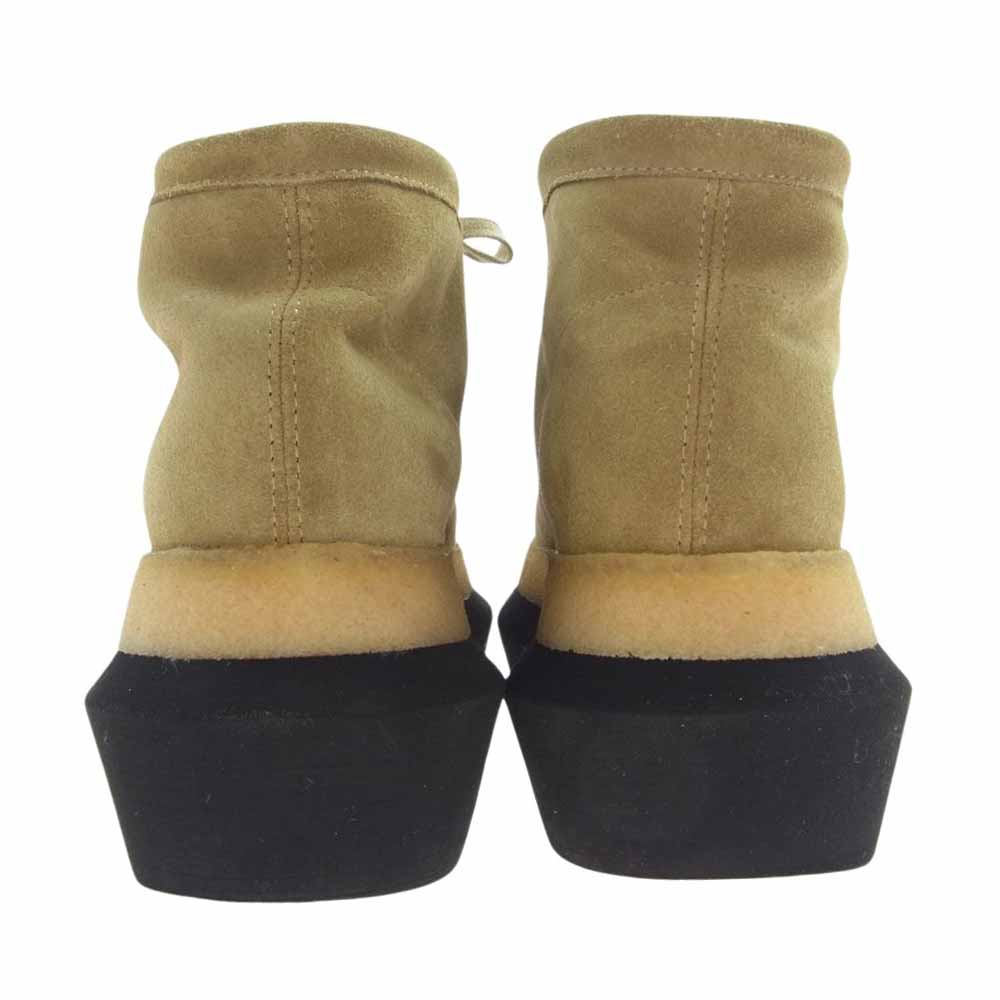 Sacai サカイ 23SS 23-06576 × CLARKS クラークス Wallabee ワラビー ブーツ ライトブラウン系 US7.5　23.5cm【中古】
