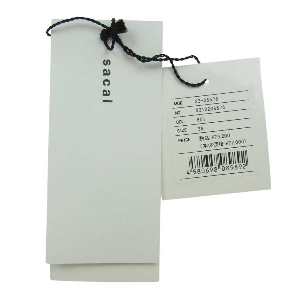 Sacai サカイ 23SS 23-06576 × CLARKS クラークス Wallabee ワラビー ブーツ ライトブラウン系 US7.5　23.5cm【中古】