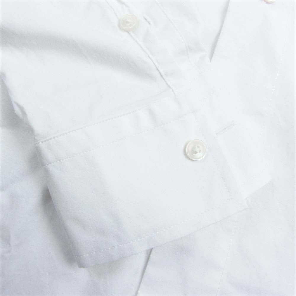 DIESEL ディーゼル Dロゴ刺繍 長袖 シャツ ホワイト系 46【中古】