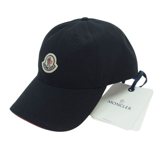 MONCLER モンクレール BERRETTO BASEBALL ベースボール キャップ 帽子 ブラック系 58-66cm【新古品】【未使用】【中古】
