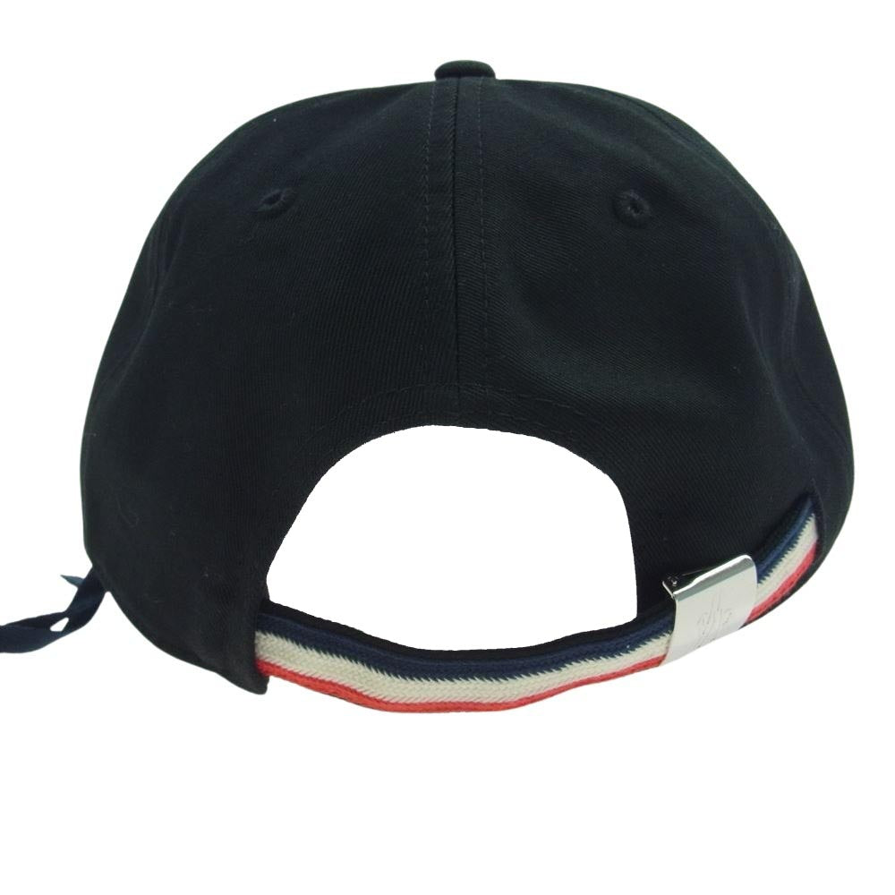 MONCLER モンクレール BERRETTO BASEBALL ベースボール キャップ 帽子 ブラック系 58-66cm【新古品】【未使用】【中古】